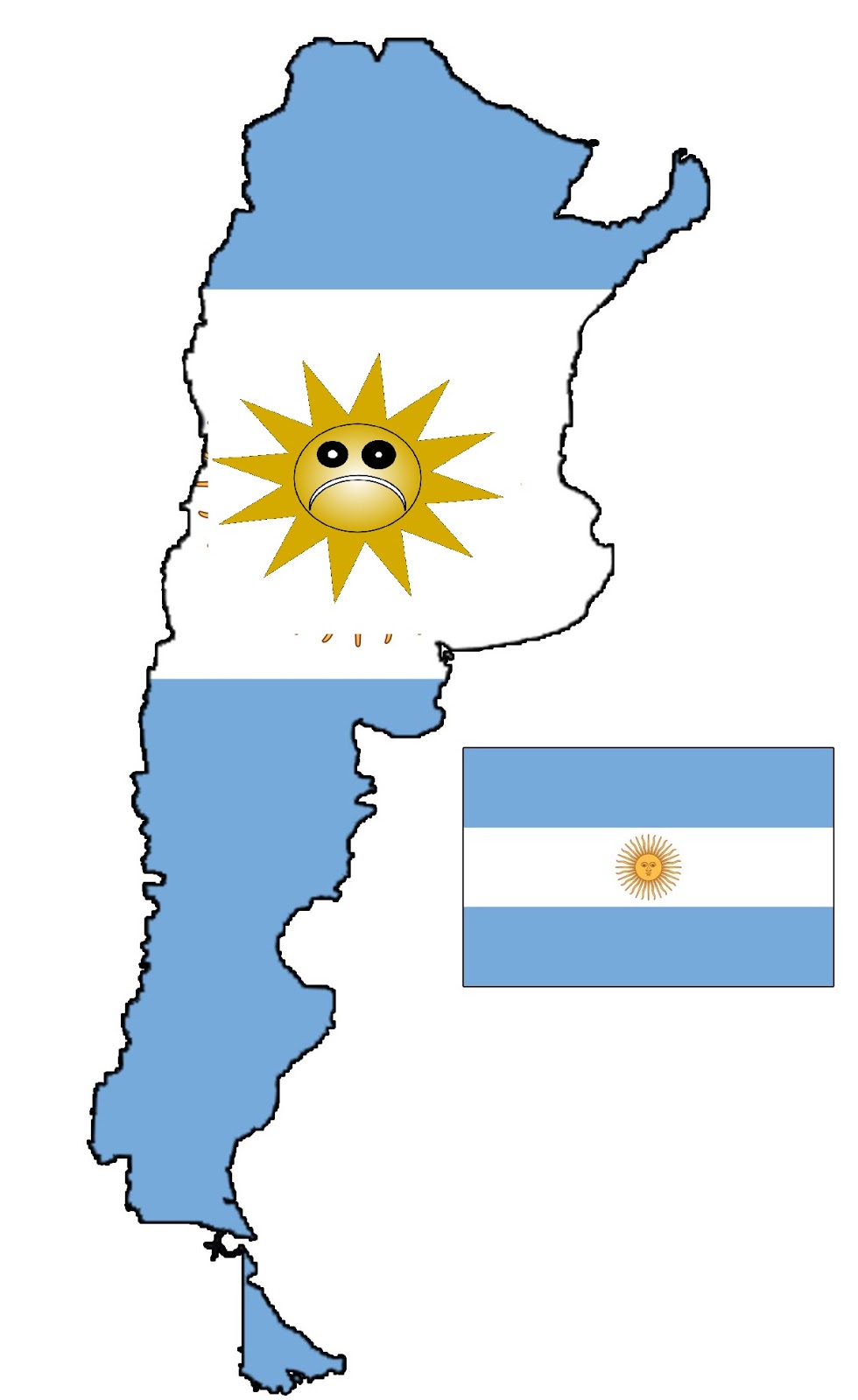 Argentina abajo