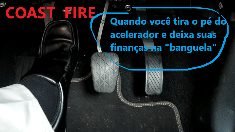 COAST ou COASTING significa, em tradução livre, prosseguir sem esforço, deslizar, ou o popular "colocar na banguela, em ponto morto". 