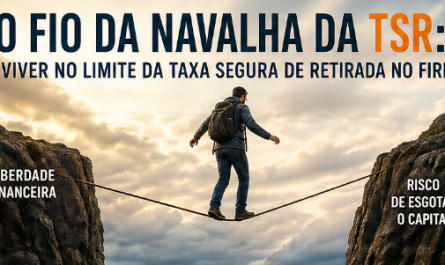 Você talvez não queira viver exatamente no fio da navalha da TSR no momento em que declara FIRE. Esta frase escutei de um planejador financeiro que virou FIRE há uma década. Esta frase ficou martelando na cabeça e resolvi criar um post para iniciar a discussão.