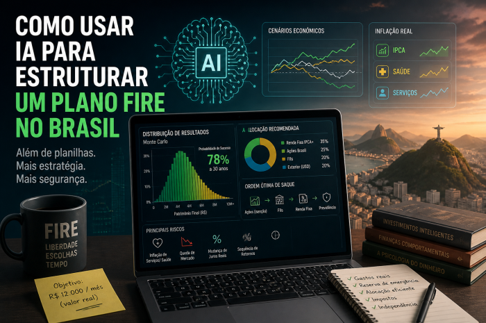 Como usar IA para estruturar um plano FIRE no Brasil (além de planilhas)